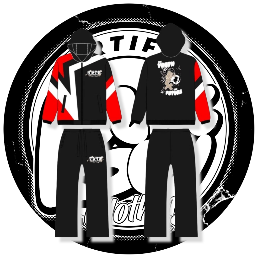The Youth The Future stack sweatsuits